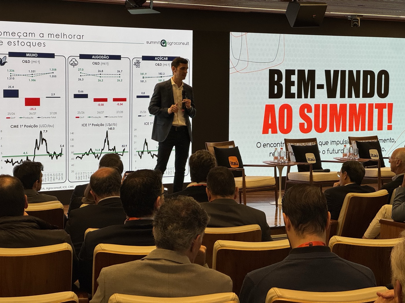 Apresentação no Summit Agroconsult diante da plateia